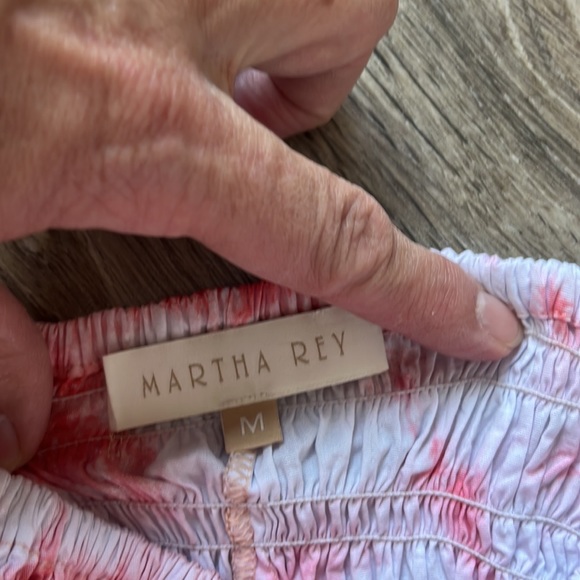 Martha Rey tie dye beachy loose cotton pants size medium - Picture 2 of 3